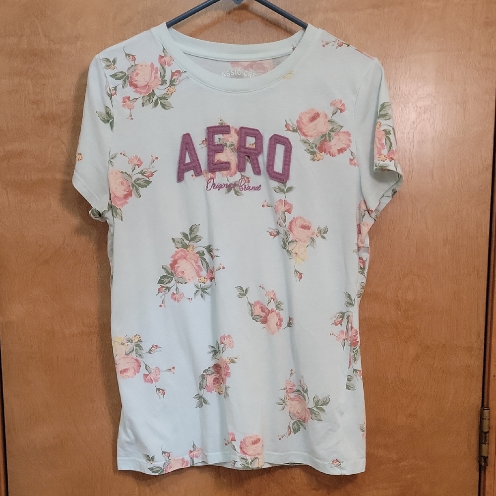 Women's Floral Print Top - Mint Green